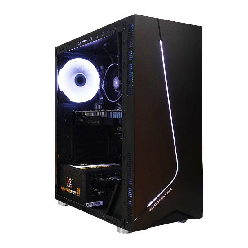 (Pre-Built) Gaming PC AMD Ryzen 3 4100 Renoir Zen 2 w/ Zotac GTX 1630 & Xigmatek Eros - Black